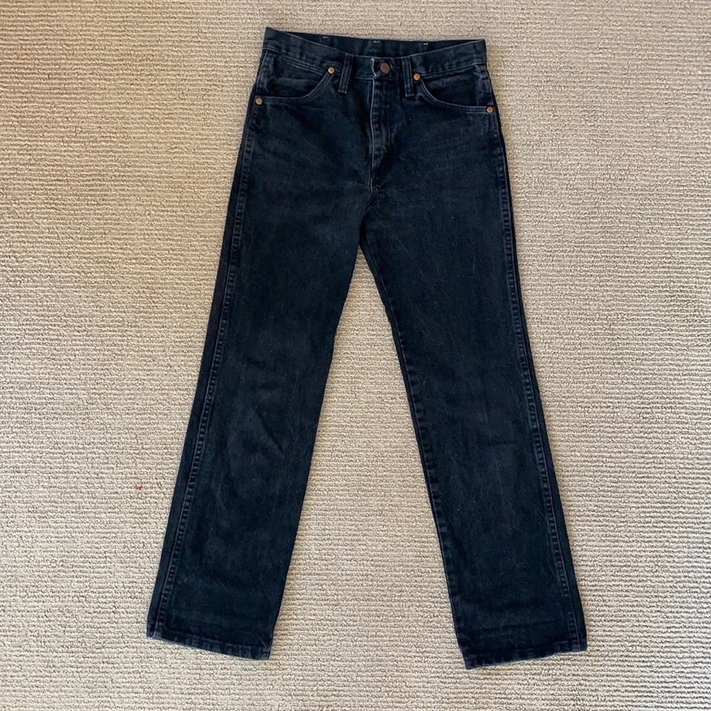 Black Wrangler jeans